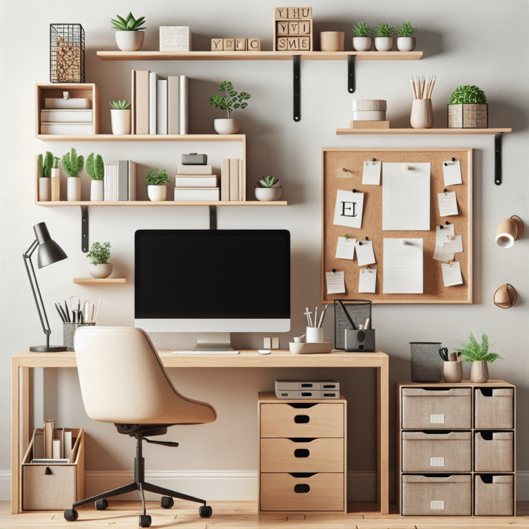 Tiny Workspace? No Problem: Organizing Hacks for Home Office