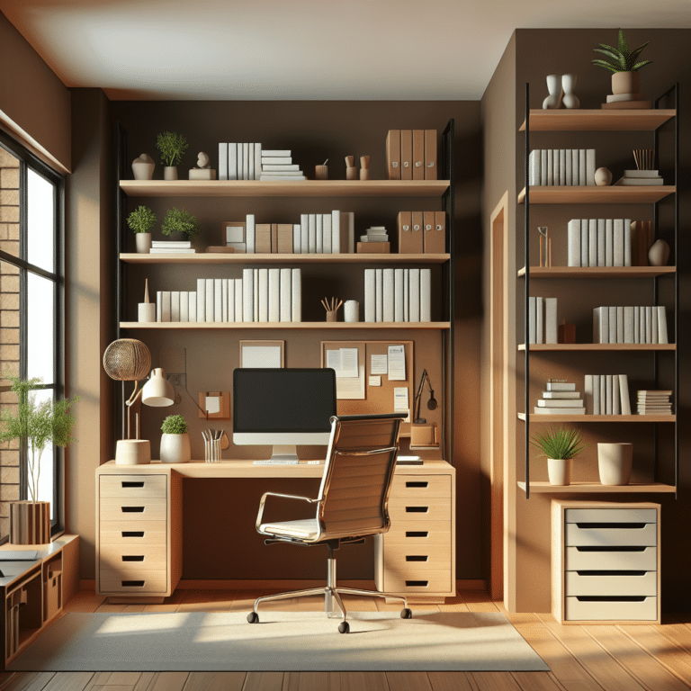 "Utilizing Vertical Space in Small Home Offices