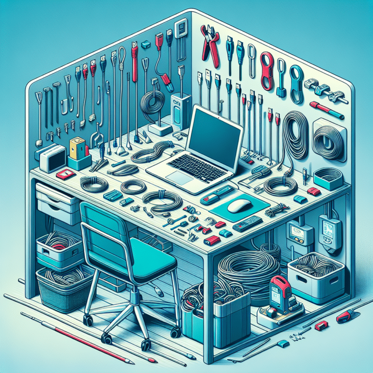 "Effective Cable Management Hacks for Small Desks
