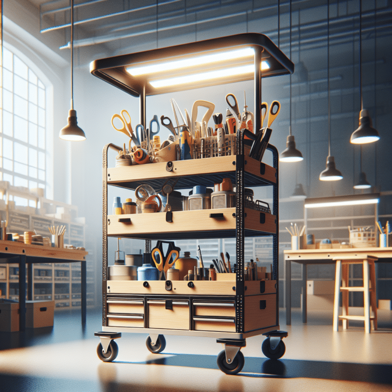 "Making the Most of Rolling Carts for Additional Workspace